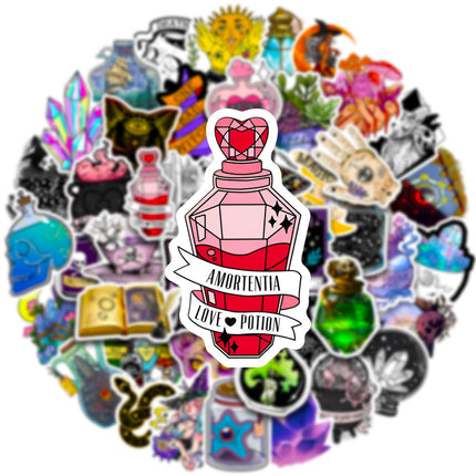50 Pieces Of Luggage Compartment Waterproof Graffiti Stickers
