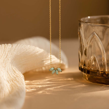 Oulike Blom- en Skoenlapperhangertjie-ketting