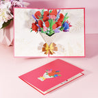 Colour printed rose