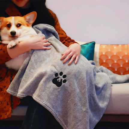 Super Absorbent Dog Bath Towels For Fast Drying - Soft Microfiber Towel For Dogs And Cats