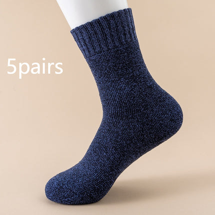 Herfs en winter fleece-gevoerde opgestopte warm middelkuit-effekleurige sokkies