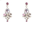 Pink diamond ear pins