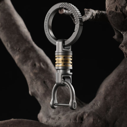 Titanium Inlaid Copper Titanium Alloy Quick Release Buckle Keychain