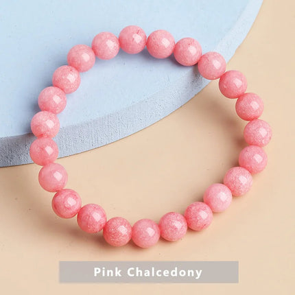 Cherry Blossom Rain Rose Quartz Bracelet For Women
