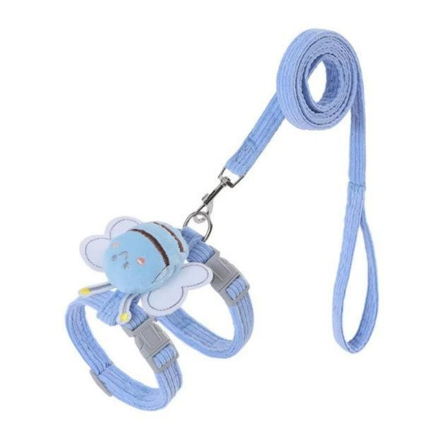 Cat Small Dog Wings Decoration Adjustable Chest Harness Leash Set Pet Supplies