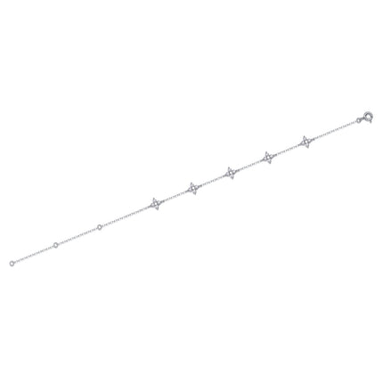 Met Topgehalte Moissanite Geset, Is Hierdie Luukse En Modieuse Ligte Luukse Juweliersware Silwer Armband Gemaak Van S925 Silwer Geëlektroplateer Met Platinum