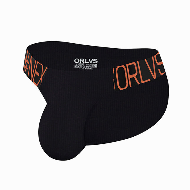 Men's Triangle Underwear High Fork Cotton Comfortable Low Waist Sports Anti-wear Leg Seamless Youth