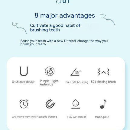 Intelligent Toothbrush Music Voice Guide Children Brushing Teeth