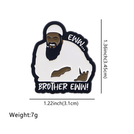 Cartoon Cute Quotations Brooch Women's Backpack Accessories Badge