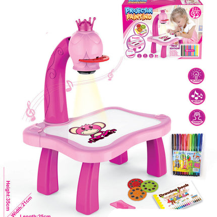 Children Smart Projector Painting Drawing Projector Table Desk Toy