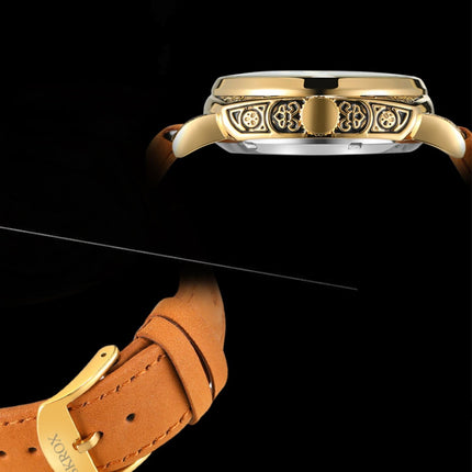 Automatic Mechanical Watch Vintage Cowhide Belt