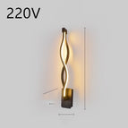 Wavy black / Warm light