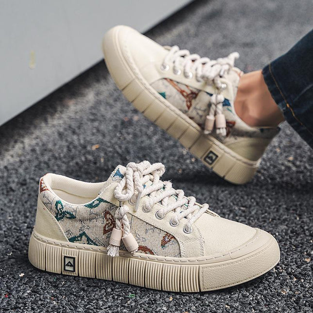 Trendy Wild Four Seasons Canvas Sneakers