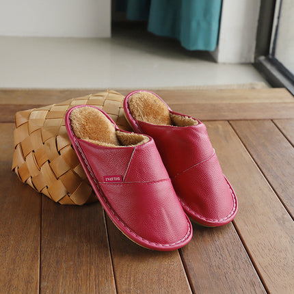 Winter Warm Anti-gly Leer Pantoffels