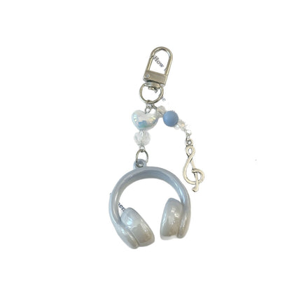 Creative Music Headset Keychain Simple Personality Pendant