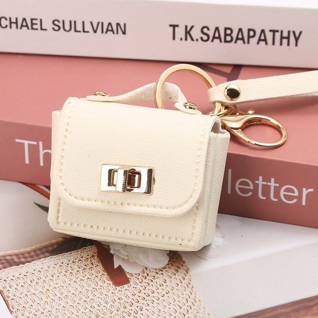 Leather Women's Mini Bag Convenient Keychain