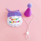 Purple Bib Hat / Free Size