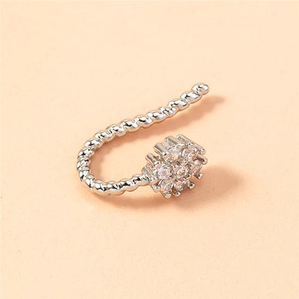 Simple And Creative Round Flower Nose Ring Accessories Women