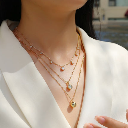 1-carat Luxury Fashion Minimalist Trend Jewelry Silver Pendant Necklace With Top-quality Moissanite, S925 Silver Electroplated With Gold