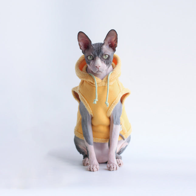 Pet Autumn And Winter Fleece Thickened Warm Hooded Sweater