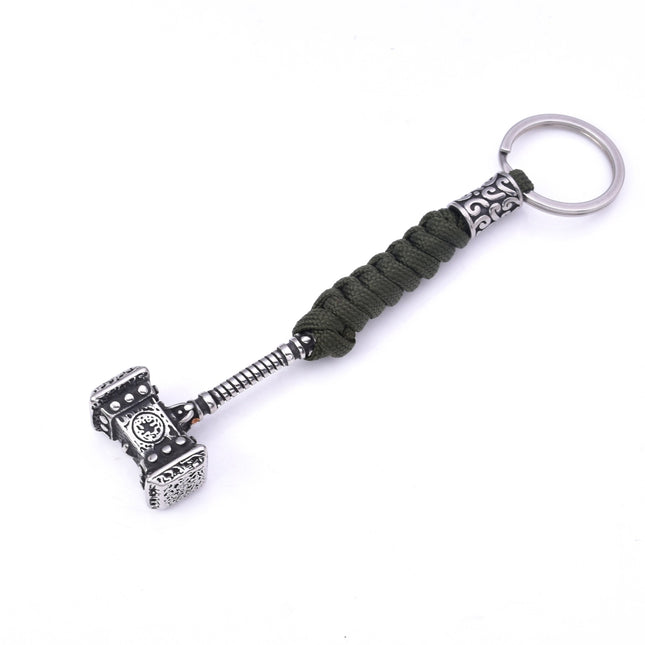 Personality Handmade Woven Stainless Steel Buckle Key