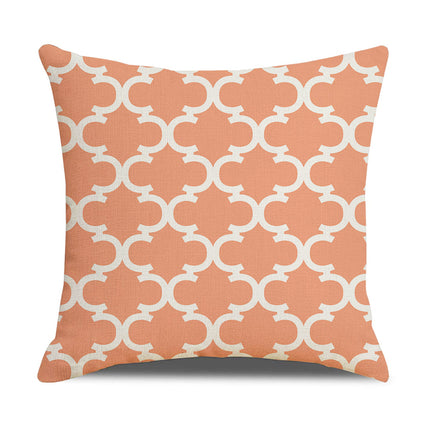 Oorgrens-kussingsloop Eenvoudige Geometrie Warmverkope Linne Kussingsloop Sofa Kussing Huishoudelike Items