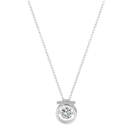 S925 Sterling Silwer Kloppende Hart Halssnoer