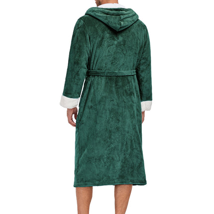 RONGTAI Ladies Long Fleece Bathrobe