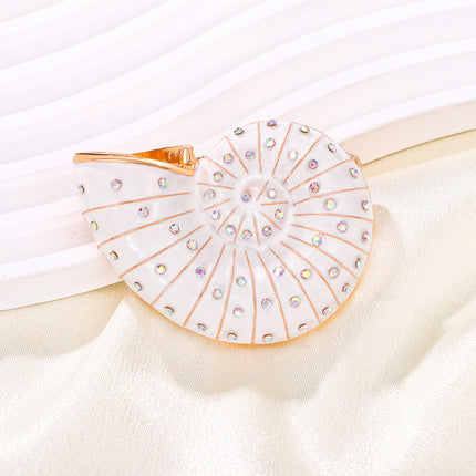 Retro High-grade Conch Oil Dripping Diamond Brooch