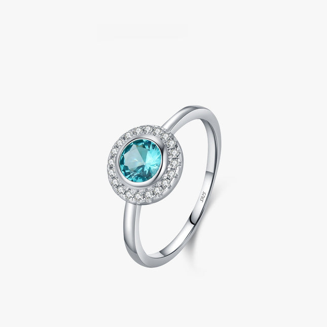Vroue se S925 Silwer Franse-styl Elegante Diamant-ingelegde Ring