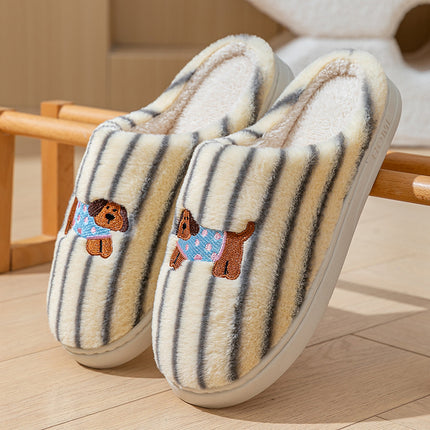 Women's Wear-resistant Soft Bottom Warm Keeping Cotton Slippers