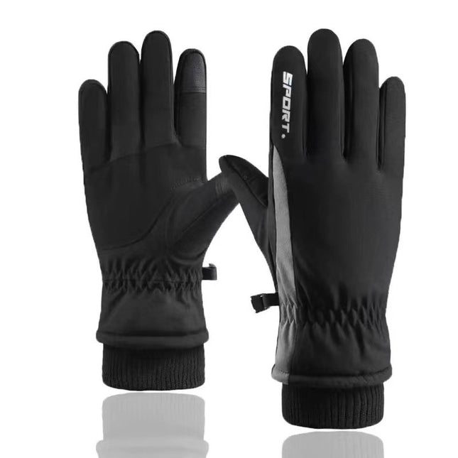 Couple Winter Fleece Thickened Warm And Windproof Gloves