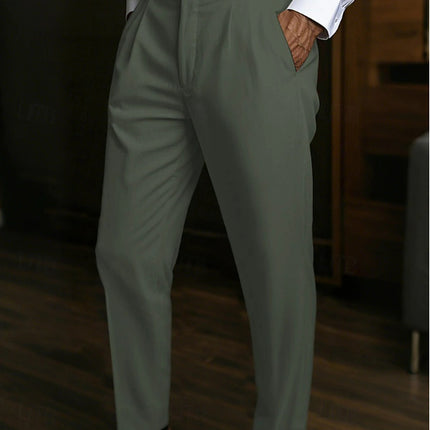 Men's Linen Pocket Flat Comfortable Breathable Trousers