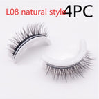 L08 natuurlike styl / PVC ronde doos / 4 STKS