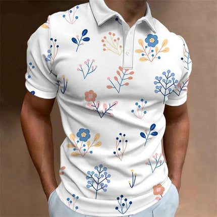 Men's Casual 3d Pattern Printed Short Sleeve