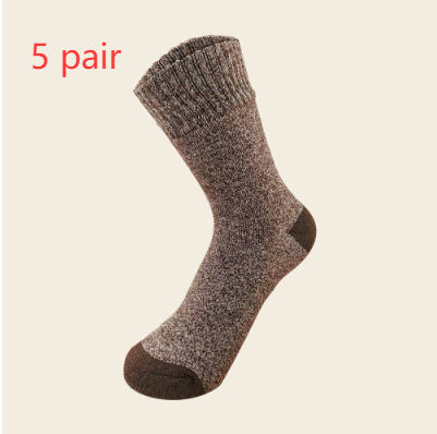 Socks Men's Winter Fleece-lined Thickened