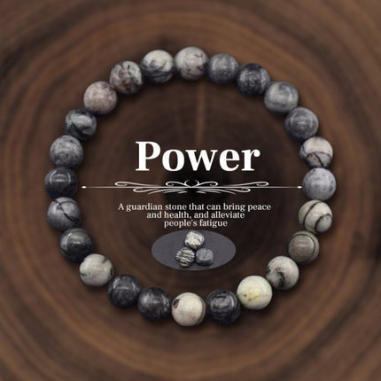 Geel Tieroog Natuurlike Steen Kristal Krale Armband