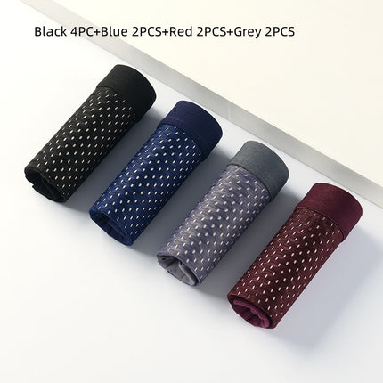 Men's Mesh Seamless Boxer Ice Silk Underwear