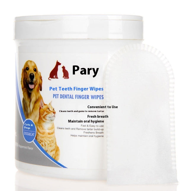 Oral And Dental Cleaning Wipes For Pet Cats And Dogs