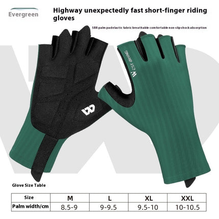 Anti-skid Shock Absorption Breathable Half-finger Gloves For Riding