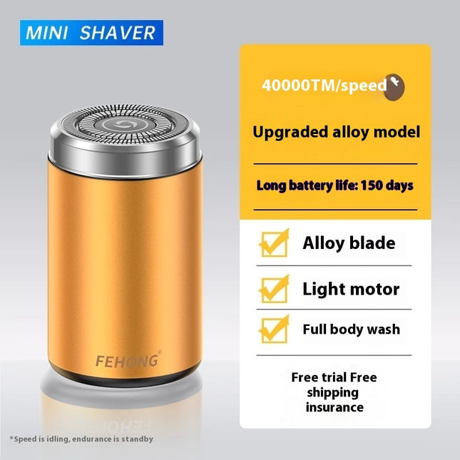 Mini Ten Volle Wasbare Superskoon Draagbare Lem Manne se Elektriese Skeerapparaat