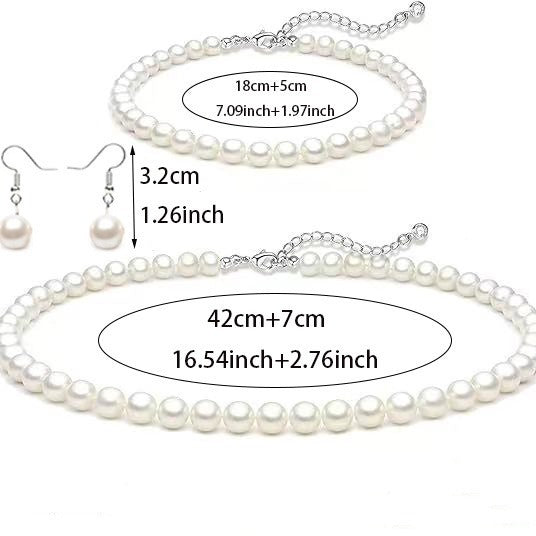 French Retro Artificial Pearl Necklace