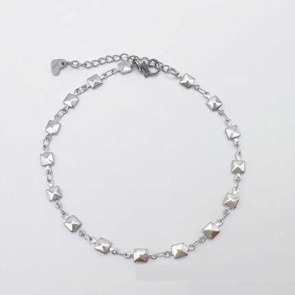 European And American Style Fashion Special-interest Stainless Steel Anklets Love Anklet Multi-style Ins