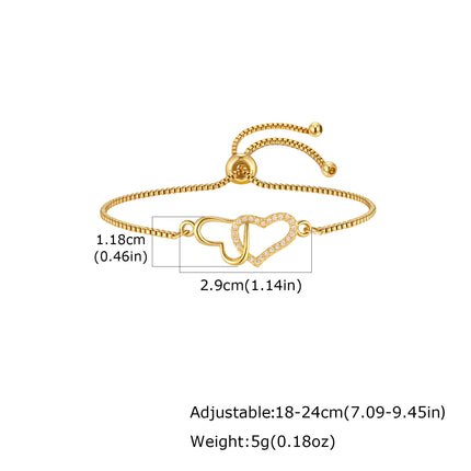 Copper Bangle With Inlays Colorful Resin-coated Zircons Exquisite Design Adjustable Size