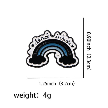 Cartoon Cute Quotations Brooch Women's Backpack Accessories Badge