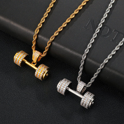 Euro-Amerikaanse Vol-Kristal Hip-Hop Hanger Halter Ketting Stelling Juweliersware