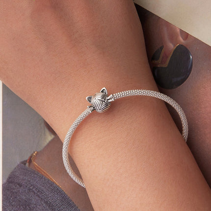 S925 Sterling Silwer Katwol Kraletjie Diy Bykomstighede