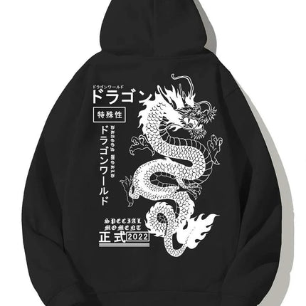European And American Simple Printed Dark Style Hoodie