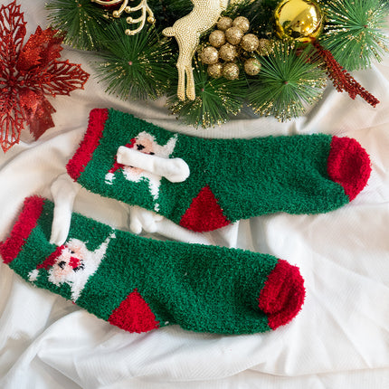 Fashion Simple Magnetic Christmas Socks For Men And Women