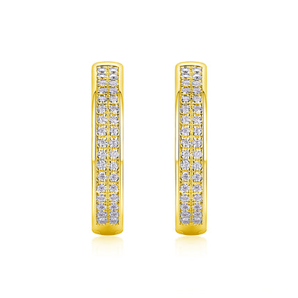 Firefly Light - Premium Moissanite Luxury Fashion Light Luxury Jewelry Silver Stud Earrings S925 Silver Plated Platinum